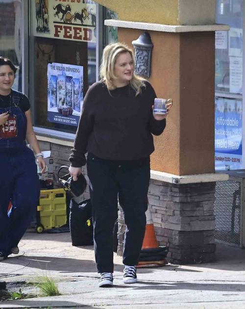 Elisabeth Moss on the Set of Shell in Los Angeles, January 2024 1