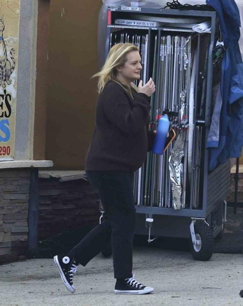 Elisabeth Moss on the Set of Shell in Los Angeles, January 2024 2