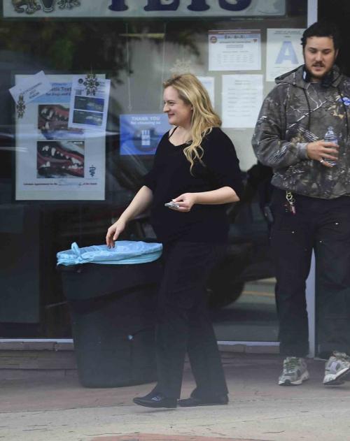 Elisabeth Moss on the Set of Shell in Los Angeles, January 2024 5