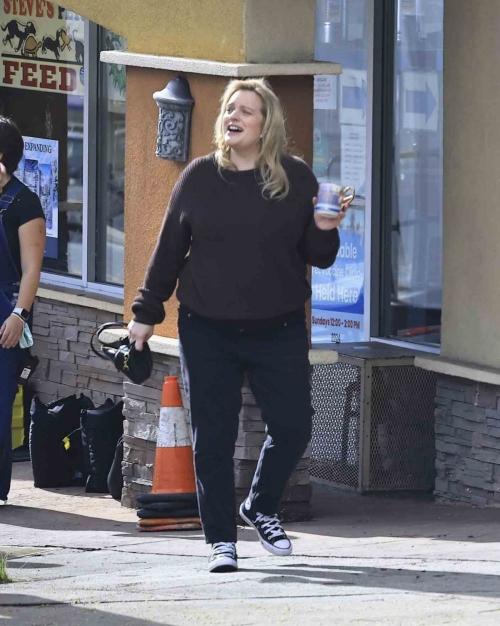Elisabeth Moss on the Set of Shell in Los Angeles, January 2024 6