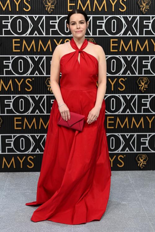 Emily Hampshire at 75th Primetime Emmy Awards in Los Angeles, January 2024 1