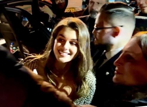 Kaia Gerber Leaves W Magazine’s Golden Globe Pre-Party in Los Angeles, January 2024