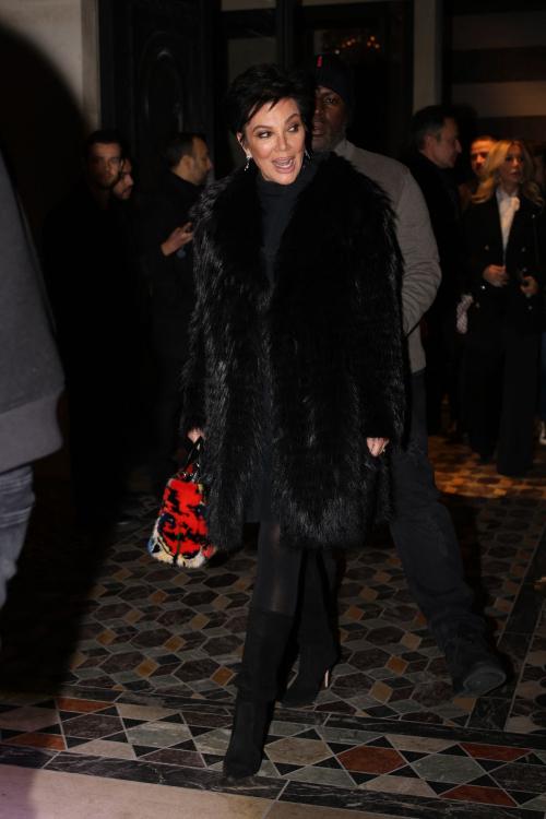 Kris Jenner and Corey Gamble on Dinner Date in Paris, January 2024 5