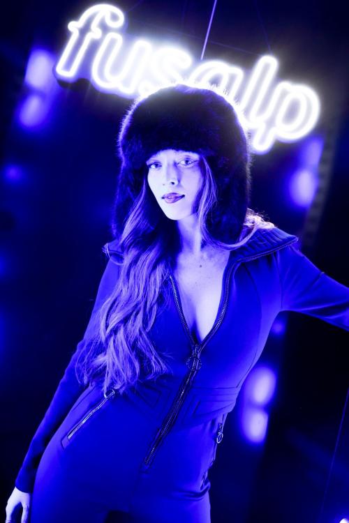 Larsen Thompson at Fusalp Mountain Chalet Aspen Event, January 2024 6