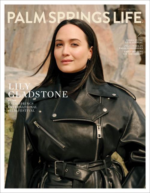 Lily Gladstone for Palm Springs Life Magazine, December 2023