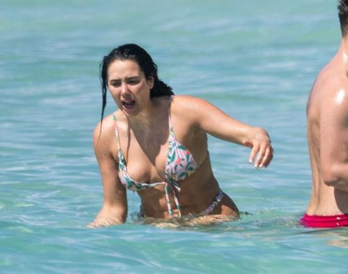 Marnie Simpson in Bikini at Beach in Barbados, January 2024 1