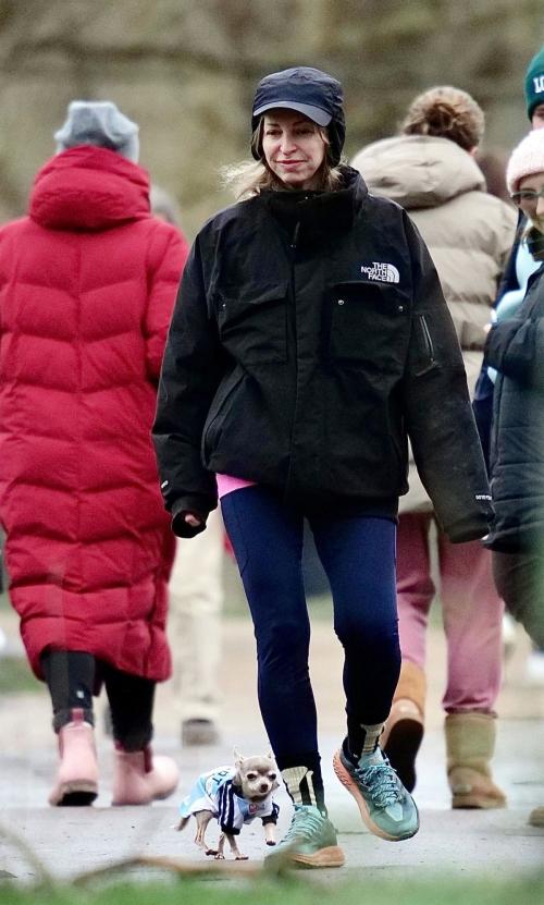 Natalie Appleton and Liam Howlett Out with Their Dogs in London, January 2024 4