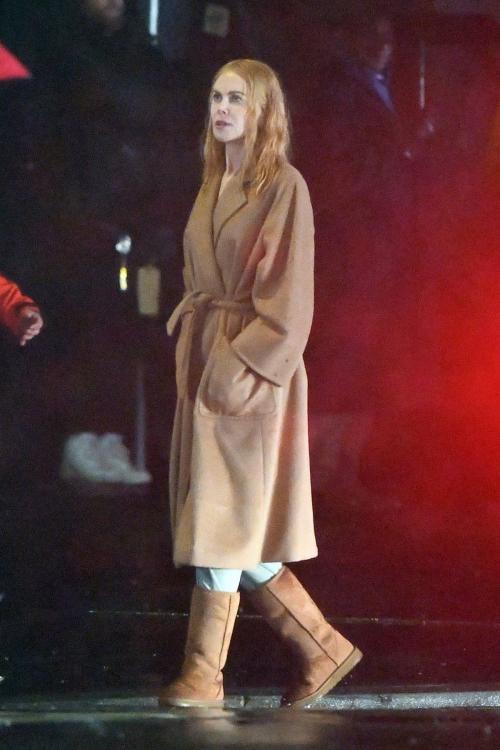 Nicole Kidman Filming a Night Scene for Babygirl in New York, January 2024 1