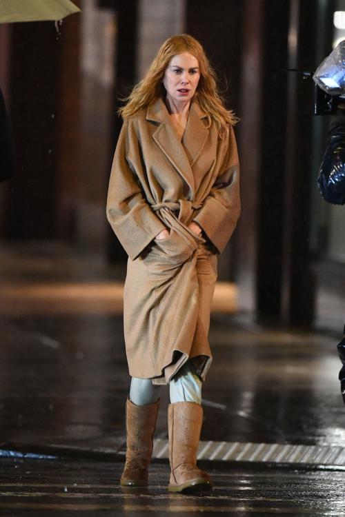 Nicole Kidman Filming a Night Scene for Babygirl in New York, January 2024 2