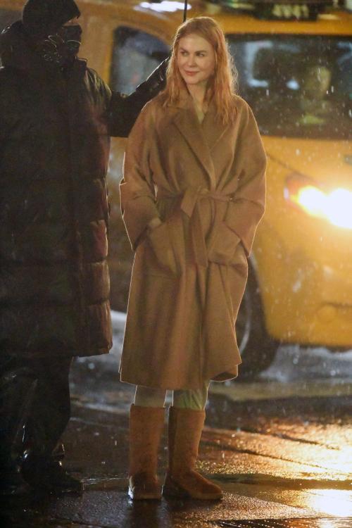 Nicole Kidman Filming a Night Scene for Babygirl in New York, January 2024 5