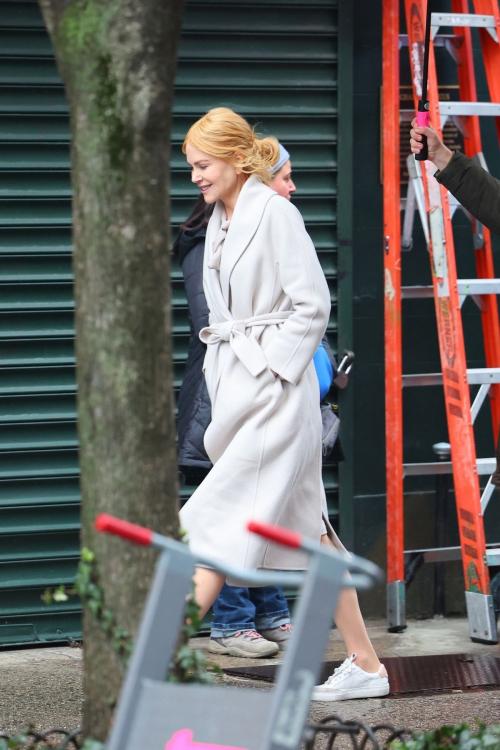 Nicole Kidman on the Set of Babygirl in New York, January 2024