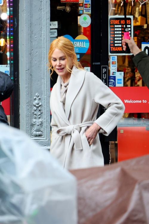 Nicole Kidman on the Set of Babygirl in New York, January 2024 5