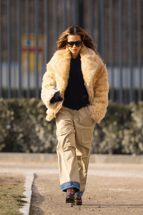 Rita Ora at Restaurant in Paris, January 2024 3