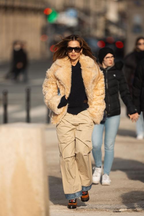 Rita Ora at Restaurant in Paris, January 2024 5