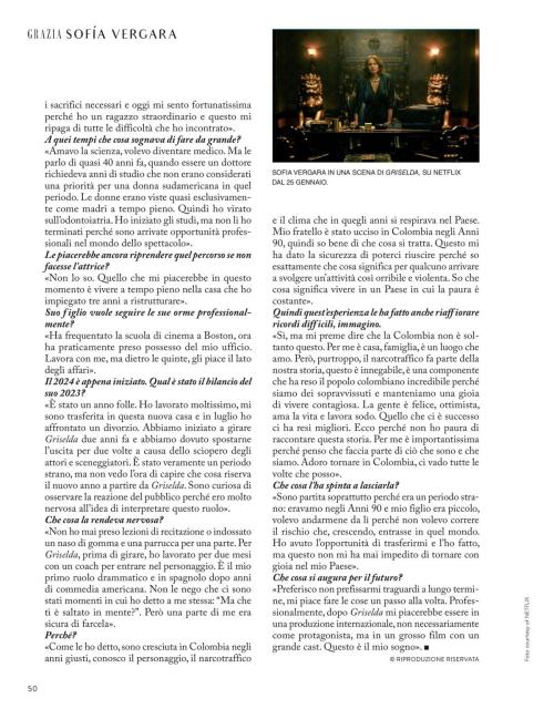 Sofia Vergara in Grazia Magazine Italy, January 2024 1
