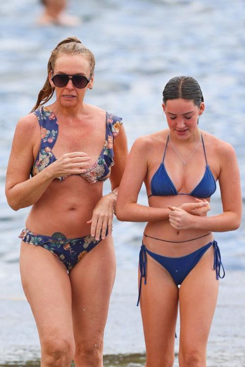 Toni Collette in Bikini at a Beach in Sydney, January 2024 3