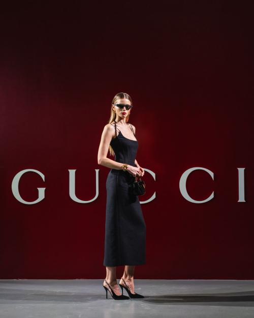 Abbey Lee Kershaw at Gucci FW24 Fashion Show, Milan, February 2024 2