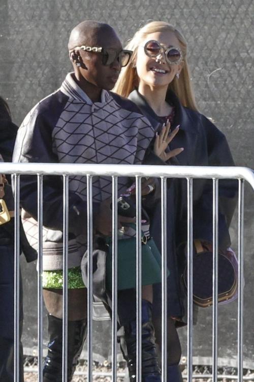 Ariana Grande and Cynthia Erivo Arrive at Super Bowl in Las Vegas, February 2024 5