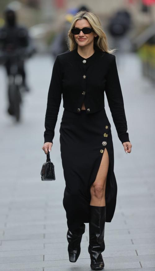 Ashley Roberts Arrives at Heart Breakfast Show in London, February 2024 6