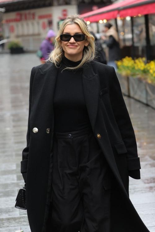 Ashley Roberts Leaves Heart Radio in London, February 2024 6