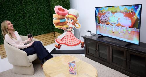 Brie Larson Promotes Nintendo Video Game in Los Angeles, February 2024 3