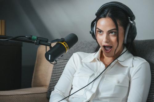 Camila Mendes at Armchair Expert Podcast in Los Angeles, February 2024 2