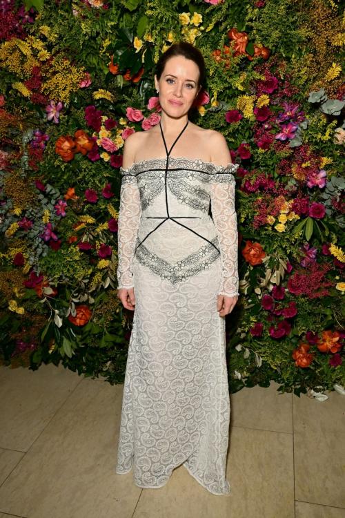 Claire Foy at British Vogue Tiffany Afterparty at Annabel's, February 2024
