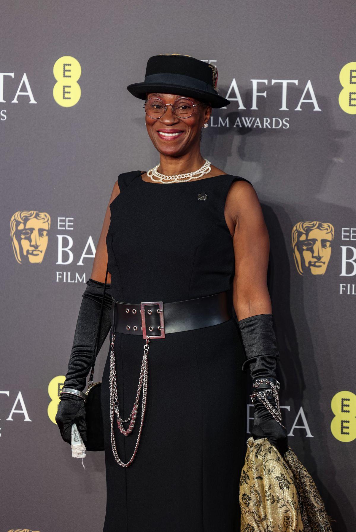 Flo Wilson at BAFTA Film Awards in London, February 2024