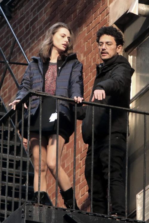 Lana Zakocela Filming Dior Commercial in New York, February 2024 5