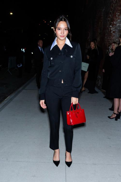 Lily Chee Arrives at Prada Makeup and Skincare Launch in New York, February 2024 3