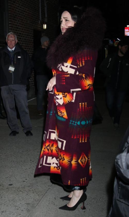 Lily Gladstone Leaves Late Show with Stephen Colbert, February 2024 5