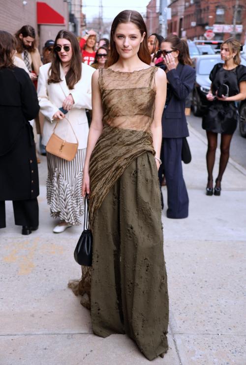 Louisa Jacobson Arrives at Jason Wu Show at NYFW, February 2024 1