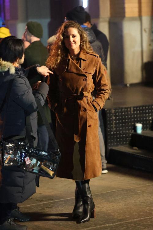 Margarita Levieva Shoots a Scene for Daredevil Born Again in New York, January 2024 5