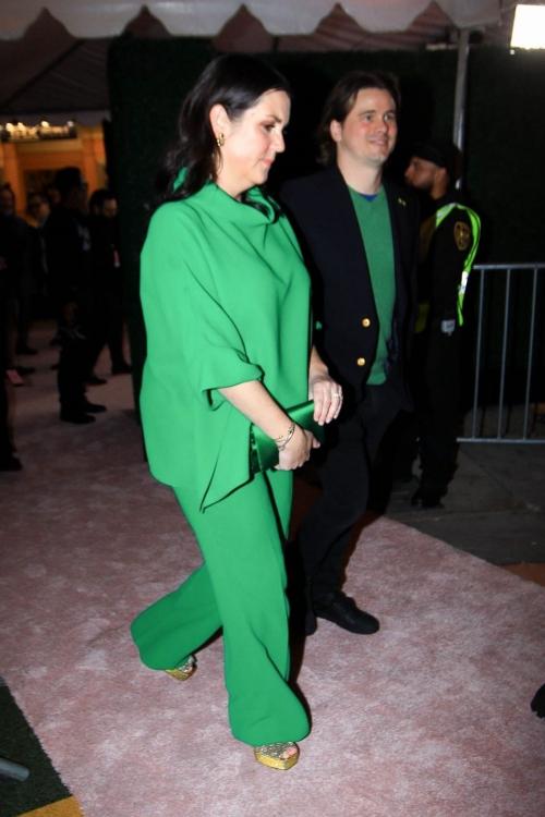 Melanie Lynskey and Jason Ritter Arriving at Lola Premiere in Los Angeles, February 2024 1