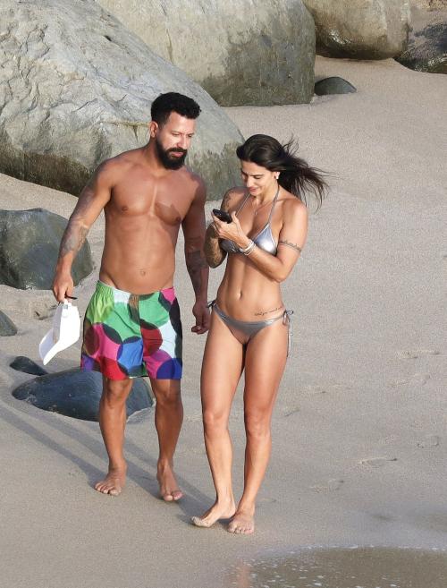 Naaja in Bikini at a Beach in St Barts, February 2024 1