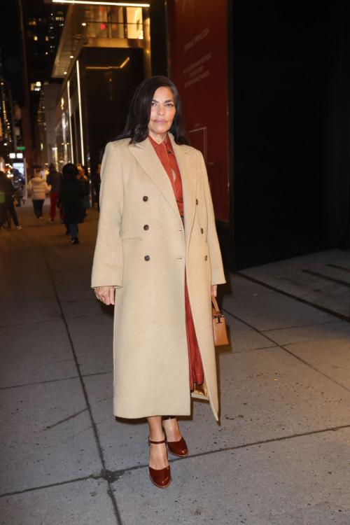 Sarita Choudhury Arrives at Tod’s Cocktail Party, February 2024
