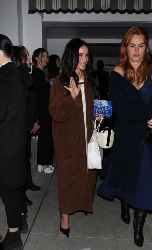 Abigail Spencer Leaves UTA Oscar Pre-Party at SoHo House, March 2024 2