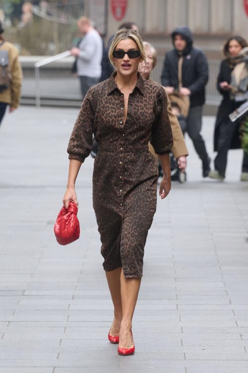Ashley Roberts Leaves Globe Radio Studios in London, March 2024 5