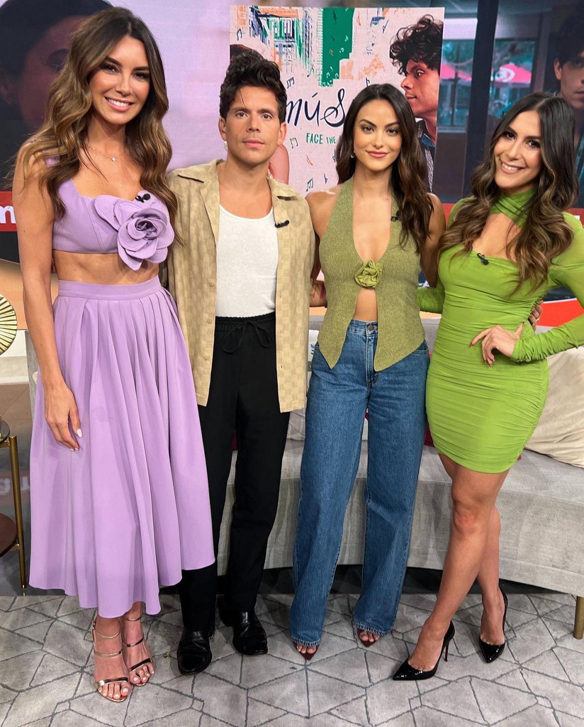 Camila Mendes at Despierta America in Miami, March 2024