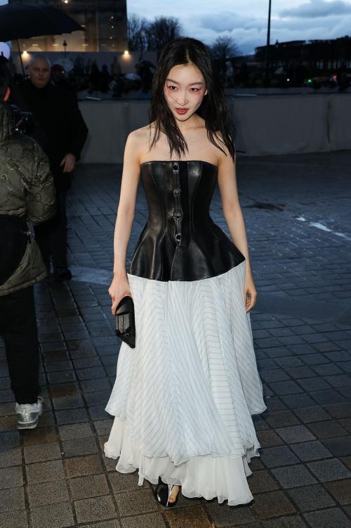 Dongyu Zhou at Louis Vuitton Fashion Show Paris Fashion Week, March 2024
