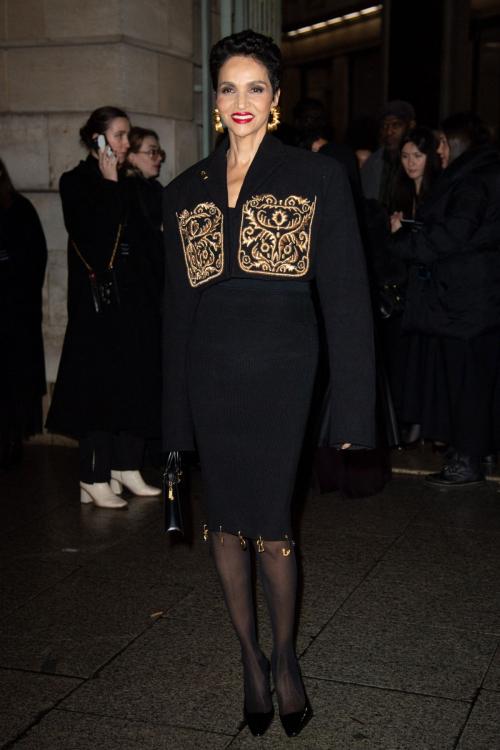 Farida Khelfa at Schiaparelli Show Paris Fashion Week, February 2024 3