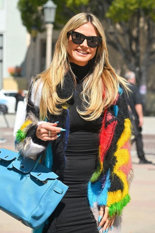 Heidi Klum Arrives at America
