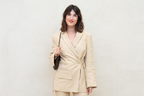 Jeanne Damas at PFW Simon Jacquemus Medal Photocall Paris, March 2024 3