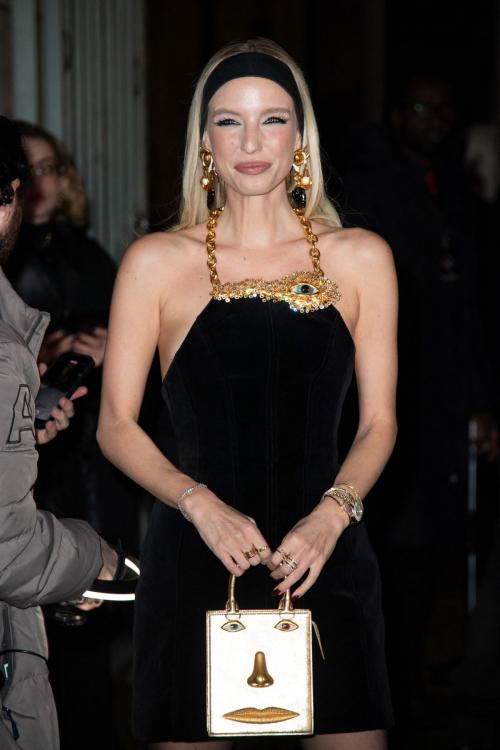 Leonie Hanne at Schiaparelli Show Paris Fashion Week, February 2024 4