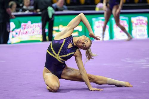 Olivia Dunne at Alabama vs LSU Gymnastics Meet Baton Rouge, March 2024 4