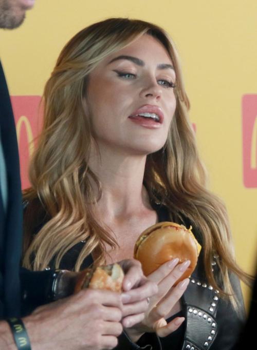 Abigail Abbey Clancy and Peter Crouch at McDonald