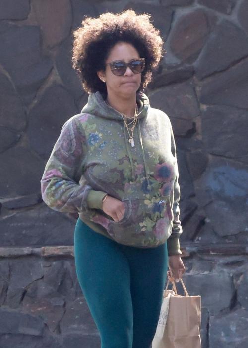 Aryn Drake-Lee Shops at McCall's Meat & Fish Co in Los Angeles