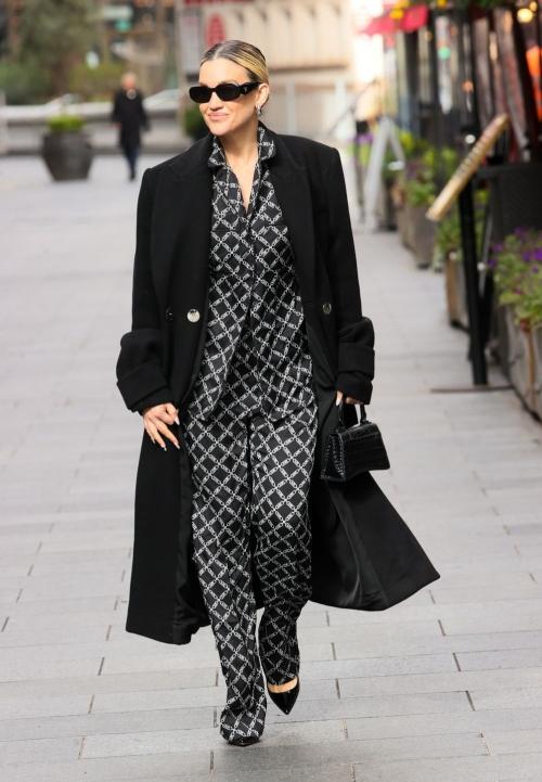 Ashley Roberts Arrives at Heart Radio Studio in London