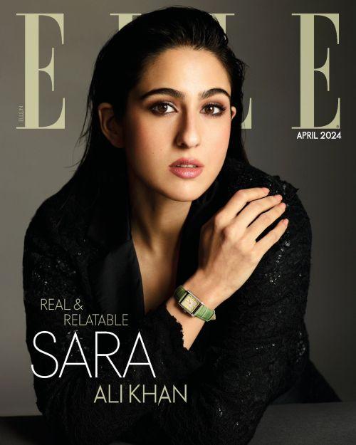 Sara Ali Khan in Elle India Magazine Cover, Apr 2024 Issue 4