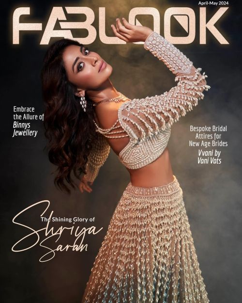 Shriya Saran in Fablook Magazine Cover, Apr May 2024 Issue